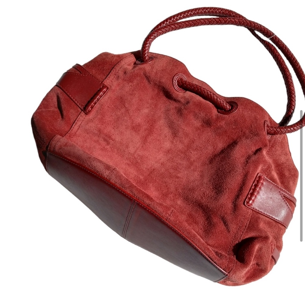 Cole Haan “Denny” Bag in Red Suede - Picture 2 of 10